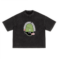 3 Loves Waffle-Texture Washed Cropped Boxy T-Shirt(250GSM)